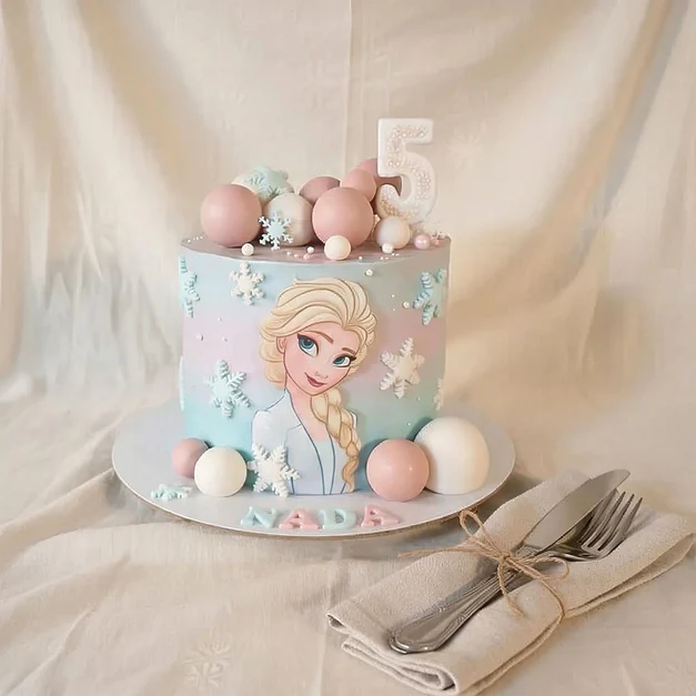 Frozen Princess Theme Birthday Cake - 1.5 Kg