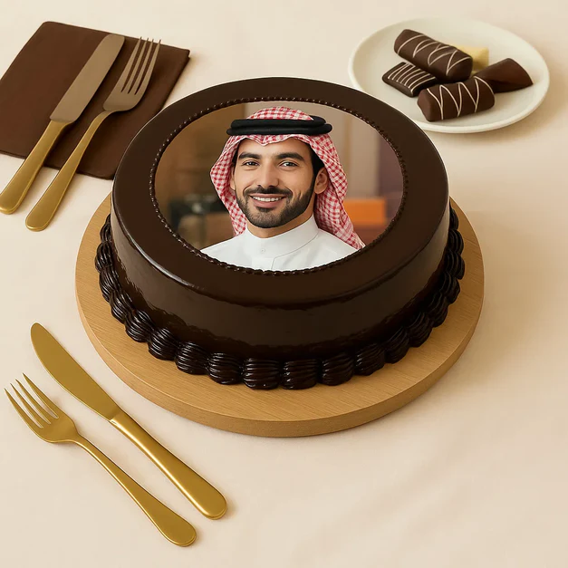 Photo Cake Chocolate Truffle Flavor - 500 gm